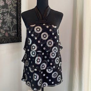 Shimmering White House Black Market Top